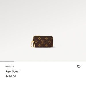 Louis Vuitton key pouch in canvas leather